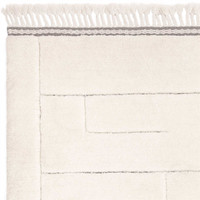 Fes FE02 Moroccan Style Ivory Fringed Rug