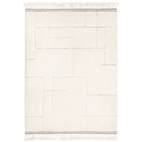 Fes FE02 Moroccan Style Ivory Fringed Rug