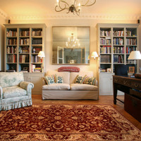 Brintons Agnus Rejent Ruby Wool Rug