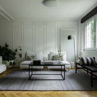 Brintons Calisia Beverly Light Grey Wool Rug