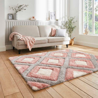 Olympia GR224 Silky Grey Pink Rug