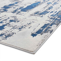 Apollo GR579 Grey Navy Marble Rug