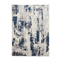 Apollo GR579 Grey Navy Marble Rug