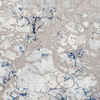 Apollo 2677 Grey Navy Marble Rug