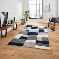 Matrix MT61 Grey Navy Rug