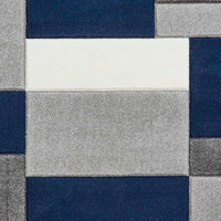 Matrix MT61 Grey Navy Rug