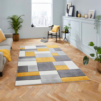 Matrix MT61 Grey Yellow Rug