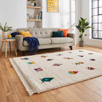 Boho A808 Multicolour Tribal Soft Rug