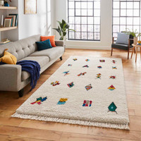Boho A808 Multicolour Tribal Soft Rug