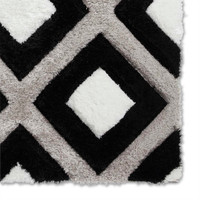 Olympia GR224 Silky Black White Rug