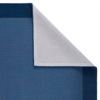 Colours Blue Wool Rug Plain Border
