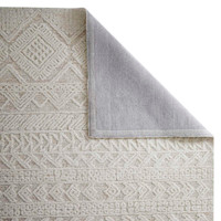 Hampton Provence Tribal Beige Ivory Wool Rug
