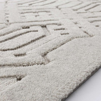 Brintons Noble Dive Light Grey Geometric Wool Rug