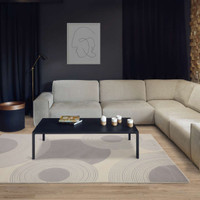Brintons Galaxy Koren White Wool Rug