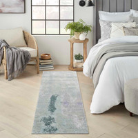 Luxury Silk Shadow SHA22 Blue Green Premium Rug