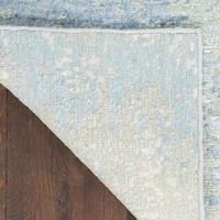 Luxury Silk Shadow SHA22 Blue Green Premium Rug
