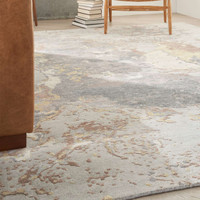 Luxury Silk Shadow SHA20 Golden Silver Premium Rug