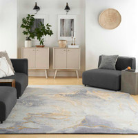 Prismatic PRS28 Grey Gold Wool Rug