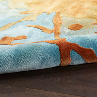 Prismatic PRS29 Golden Multicolour Wool Rug