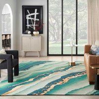 Prismatic PRS30 Emerald Green Wool Rug