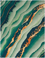 Prismatic PRS30 Emerald Green Wool Rug