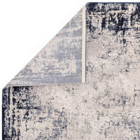 Kuza Border Navy Velvet Soft Rug