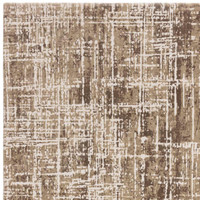Kuza Abstract Beige Velvet Soft Rug