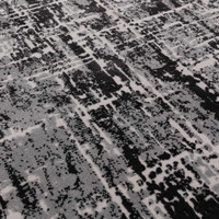 Kuza Abstract Black Velvet Soft Rug