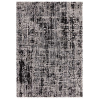 Kuza Abstract Black Velvet Soft Rug