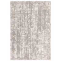 Kuza Abstract Grey Velvet Soft Rug