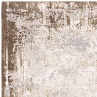 Kuza Border Beige Velvet Soft Rug