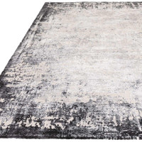 Kuza Border Grey Velvet Soft Rug