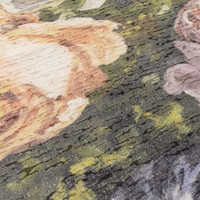 On Sale Clarke & Clarke Floretta Blush Charcoal Rug 200x290cm
