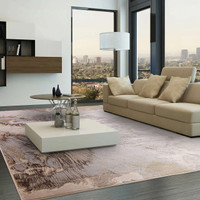 Aurora Etch AU23 Silky Abstract Modern Rug