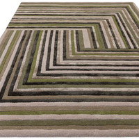 Matrix 82 Network Forest Wool Viscose Rug