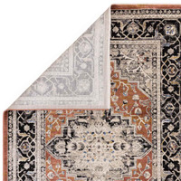 Sovereign Persian Style Rug Terracotta Medallion