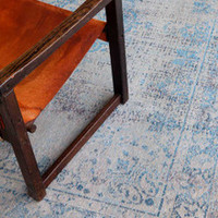 On Sale Grey Jeans 9065 Fading World Medallion Rug 200x280cm