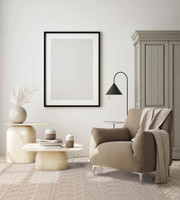 Asra Ivory Wool Fringed Rug