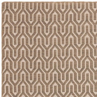Global Cream Beige Lattice Cotton Jute Rug
