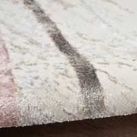 Glitz GLZ01 Ivory Multicolour Luxury Glossy Rug