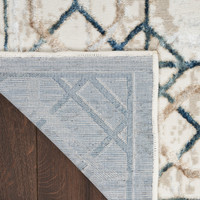 Glitz GLZ03Ivory Taupe Luxury Glossy Rug