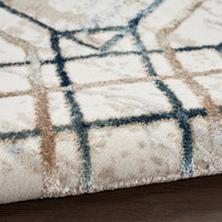 Glitz GLZ03Ivory Taupe Luxury Glossy Rug