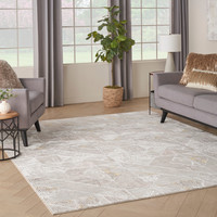 Glitz GLZ04 Ivory Multicolour Luxury Glossy Rug