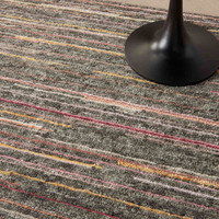 Plateau Grey Flame Hand Knotted Rug