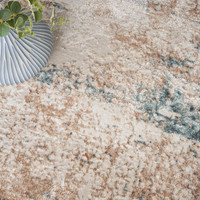 Glitz GLZ06 Taupe Multicolour Luxury Glossy Rug