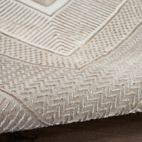 Glitz GLZ07 Ivory Luxury Glossy Rug
