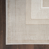 Glitz GLZ07 Ivory Luxury Glossy Rug