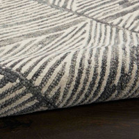 Colorado CLR01 Grey White Wool Rug