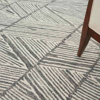 Colorado CLR01 Grey White Wool Rug