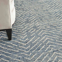 Colorado CLR02 Indigo Ivory Wool Rug